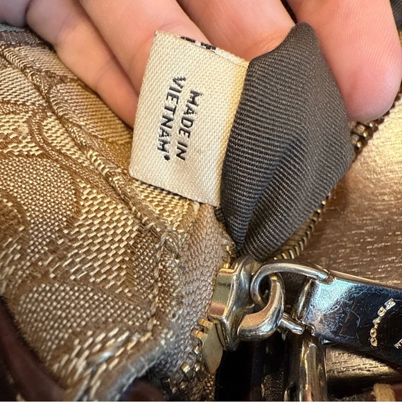 Coach Outline Signature East West Celeste Convertible Hobo Brown, With Wear P - Picture 15 of 16